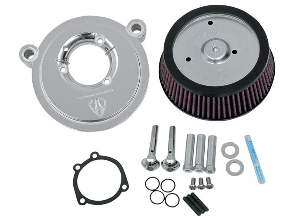 Stage 1 Big Sucker Air Cleaner Kit - Chrome. Fits Softail 2000-2014, Dyna 1999-2017 & Touring 2002-2007.