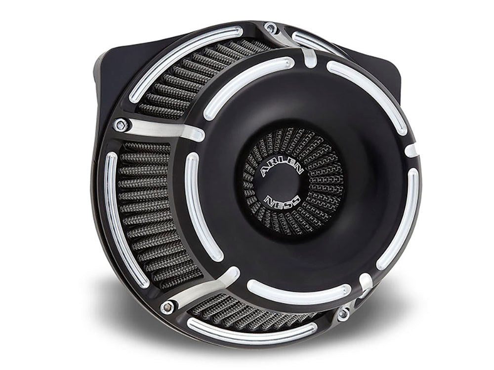 Slot Track Air Cleaner Kit - Black. Fits Sportster 1988-2021.