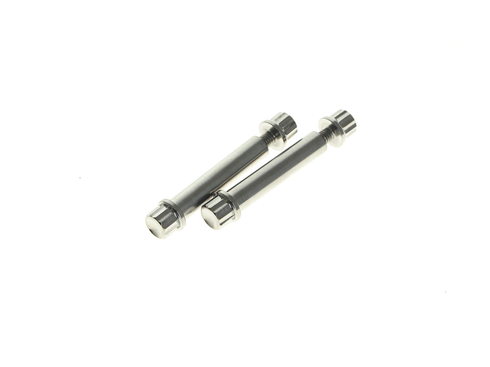 Titanium 12-Point Footpeg Mounting Hardware - Polished. Fits Softail 2018up & Sportster S 2021up