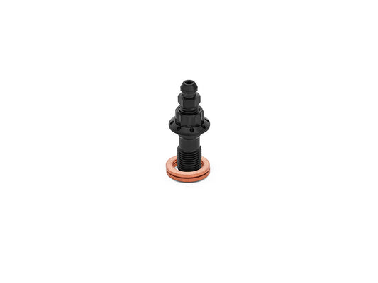 Titanium 12-Point 10mm M10 x 1.00 Banjo Bolt with Bleeder - Black
