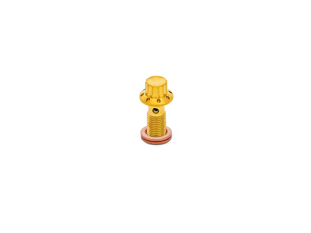 Titanium 12-Point 3/8in. Banjo Bolt - Gold