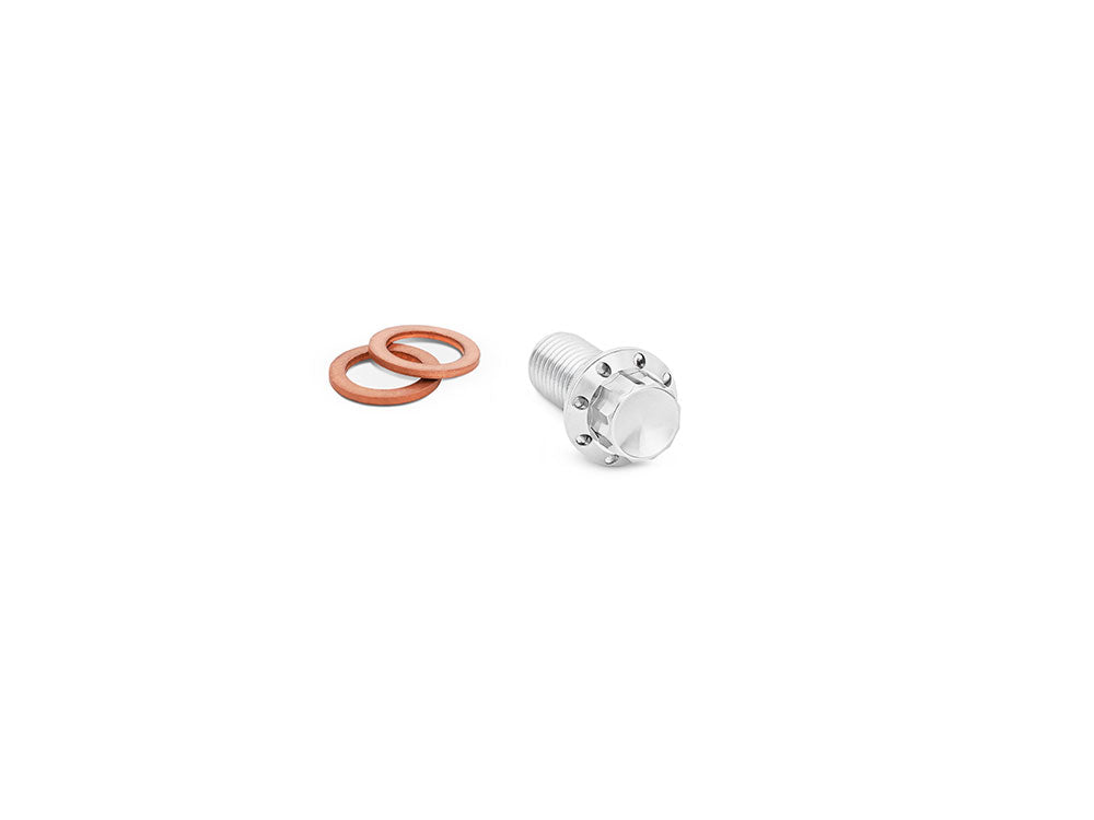 Titanium 12-Point 10mm M10 x 1.25 Banjo Bolt - Polished