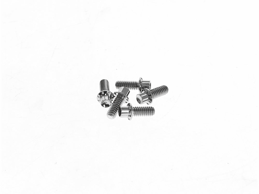 Titanium 12-Point Derby Cover Bolt Kit - Polished. Fits Touring 2007up, Softail 2007-2017 & Dyna 2006-2017