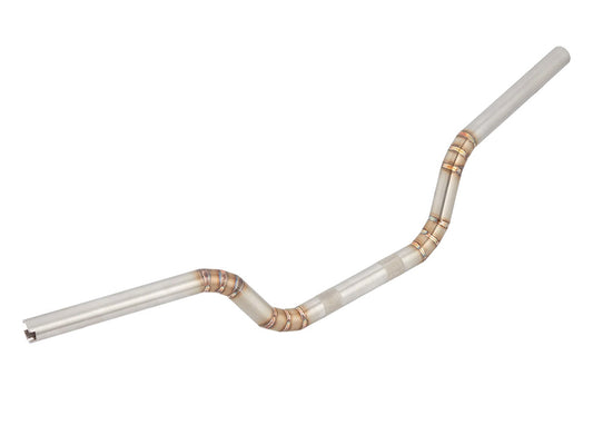 Welded Stainless MX Handlebar - Raw Stainless Steel. Fits CVO Touring 2023up, Street Glide & Road Glide 2024up, Touring 2025up & Softail 2025up
