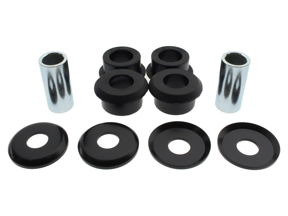 Heavy Duty Polyurethane Handlebar Damper Kit - Black. Fits most Big Twin 1973-2017 & Sportster 1973-2003.
