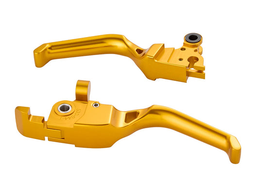 Method Levers - Gold. Fits CVO Touring 2023up, Street Glide & Road Glide 2024up, Touring 2025up