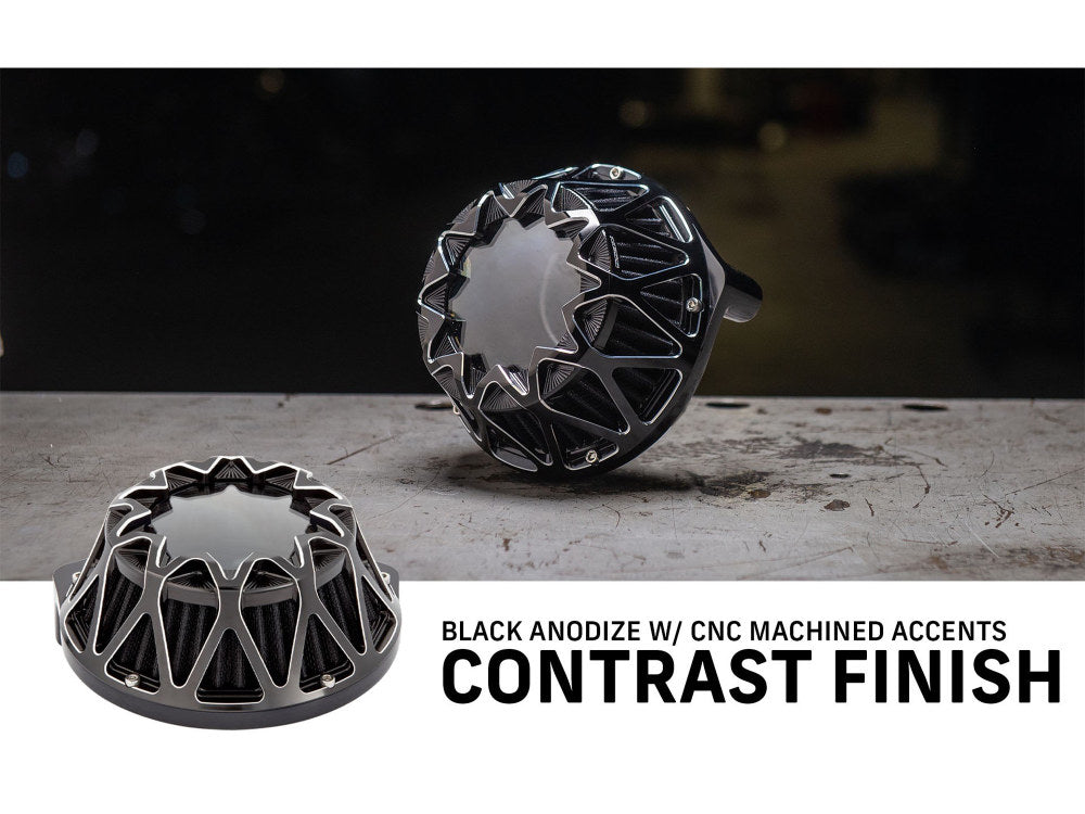 Crossfire Air Cleaner Kit - Contrast Cut. Fits Touring 2017-2024 & Softail 2018-2024