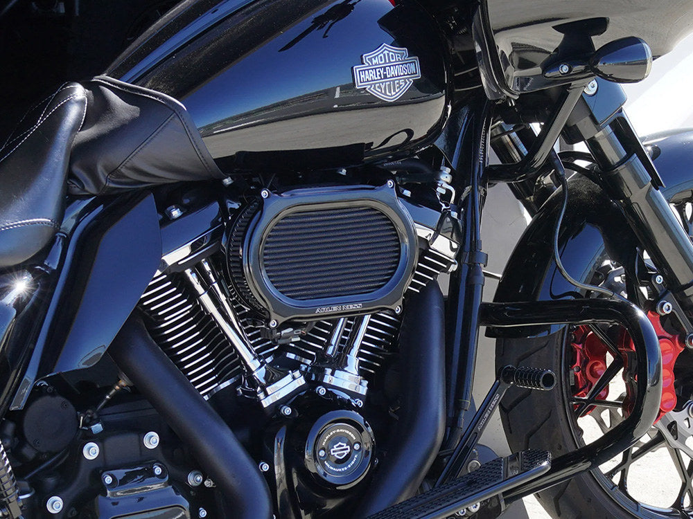 Stage 2 Oval Performance Air Cleaner Upgrade Kit - Black. Fits Touring 2017-2024 & Softail 2018-2024 with Ventilator/Oval Air Cleaner