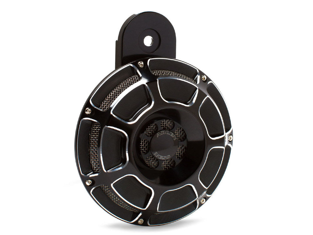 Loud 110db, Beveled Horn - Black. Fits Big Twin 1991up.