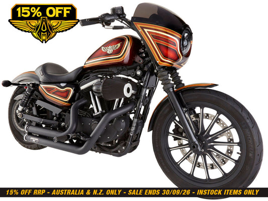90deg Monster Sucker Air Cleaner Kit - Black. Fits Sportster 1991-2021