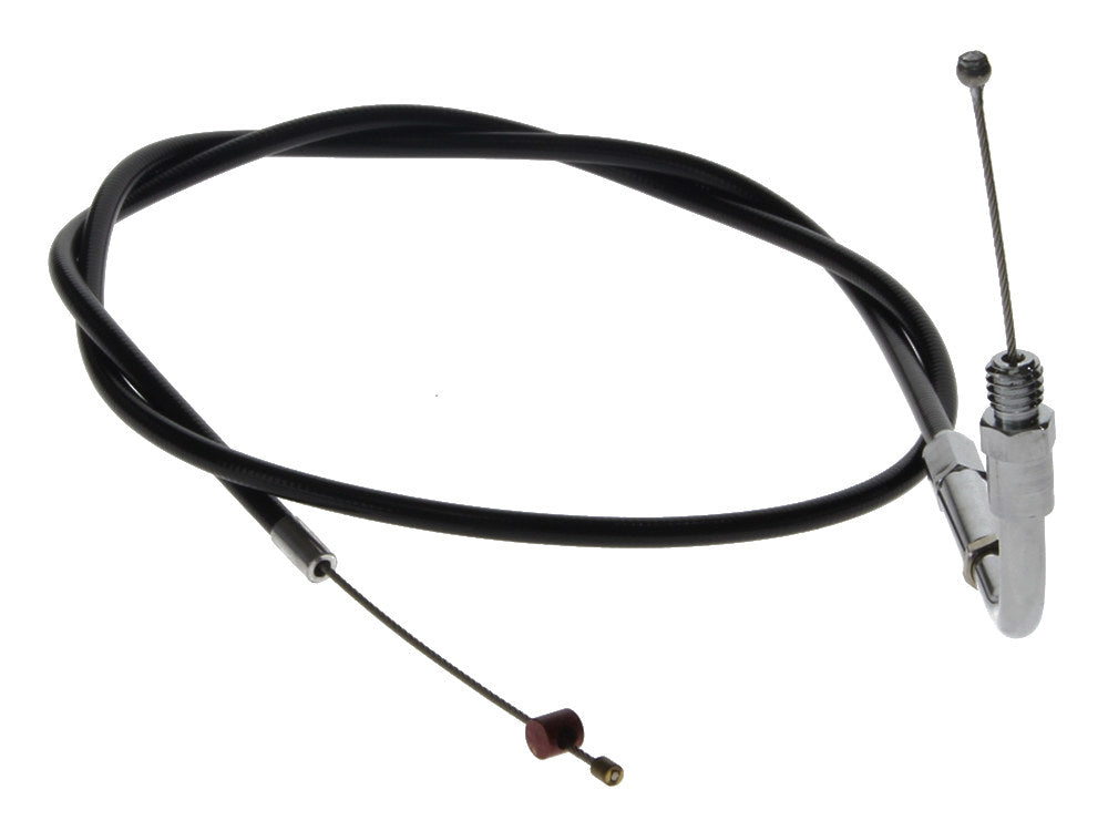 32in. Long Black Vinyl Throttle Cable. Fits Big Twin 1990-1995