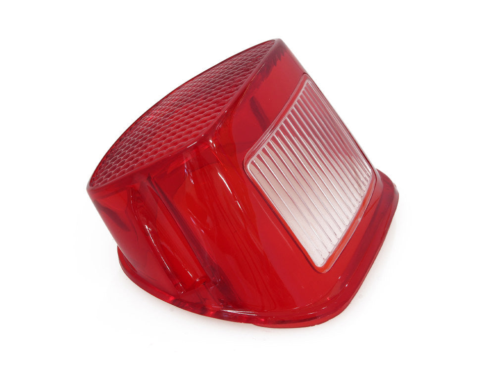 Taillight Lens - Red. Fits most Big Twin & Sportster 1973-1998
