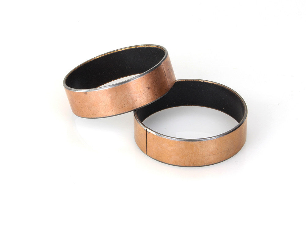 49mm Fork Slider Bushing - Sold as a Pair. Fits Dyna 2006-2017, V-Rod 2002-2011, Touring 2014-2016, Rocker 2008-2011 & Breakout 2013-2017