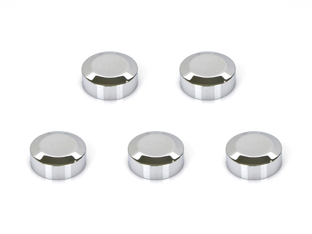 Rear Pulley Sprocket Bolt Covers - Chrome - Pack of 5