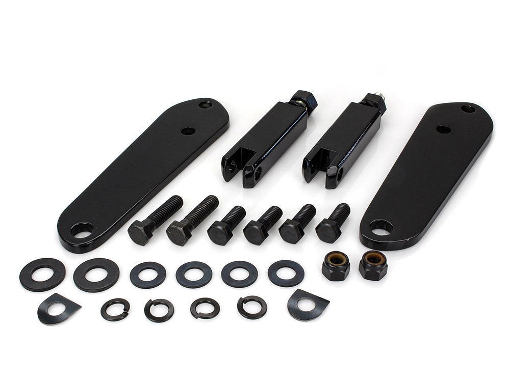 Highway Peg Supports - Black. Fits Dyna 1991-2017.