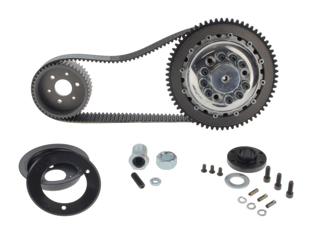 Closed Belt Drive Kit - 1-1/2in.. Fits 4Spd Big Twin 1970-1983 with Chain Final Drive, Includes Competitor Clutch.