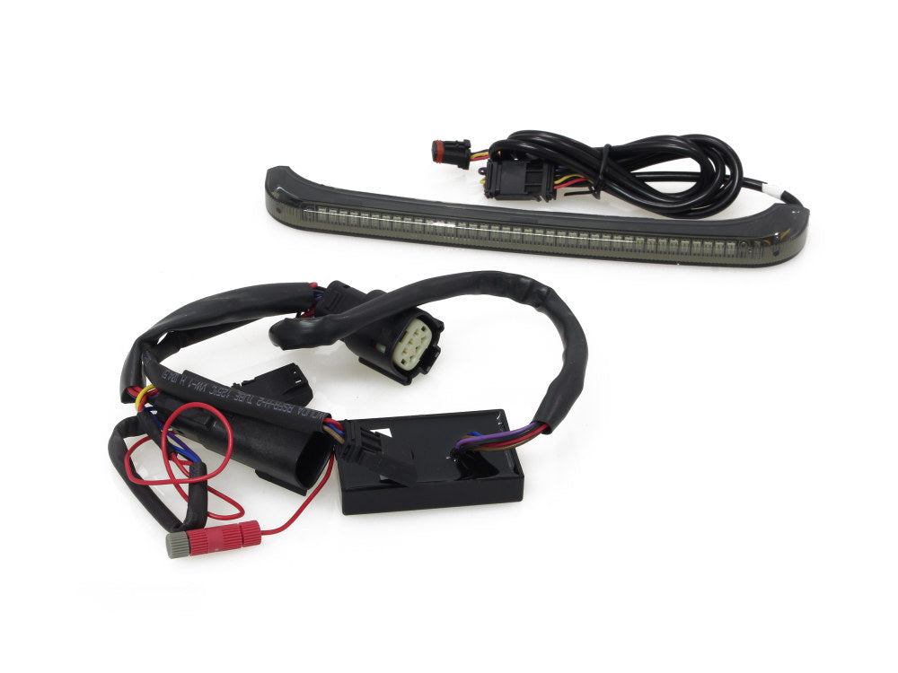 Sequential Low Profile Bagz Saddlebag Lights. Red Run/Brake, Amber Turn with Smoke Lens. Fits Most Touring 2014-2024