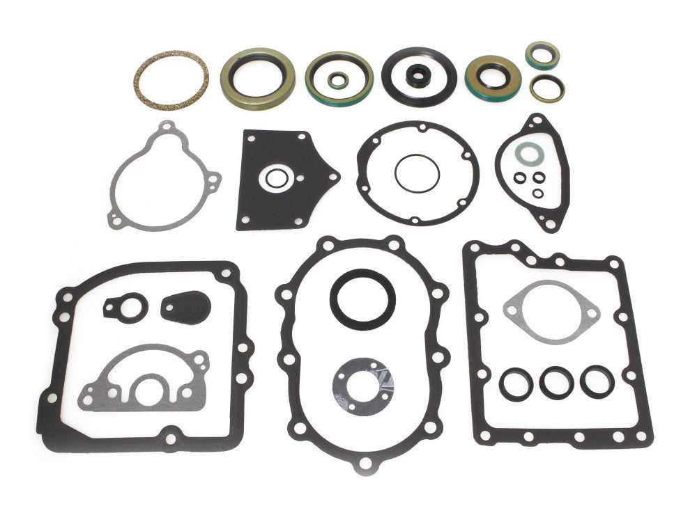 Transmission Gasket Kit. Fits 4Spd Big Twin 1936-1986.