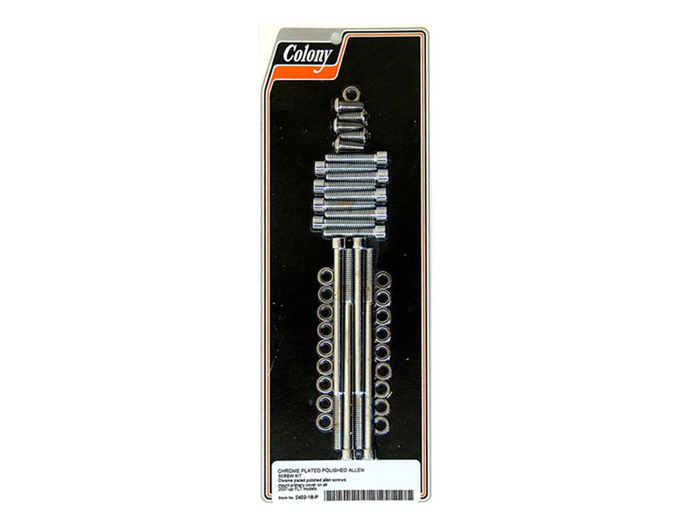 Primary Cover Bolts - Chrome. Fits Touring 2007-2016