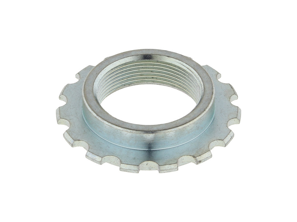Upper Fork Bearing Adjustment Nut. Fits FX Softail 1984-2015, Dyna Wide Glide 1993-2005 & Wide Glide Big Twin 1949-1984