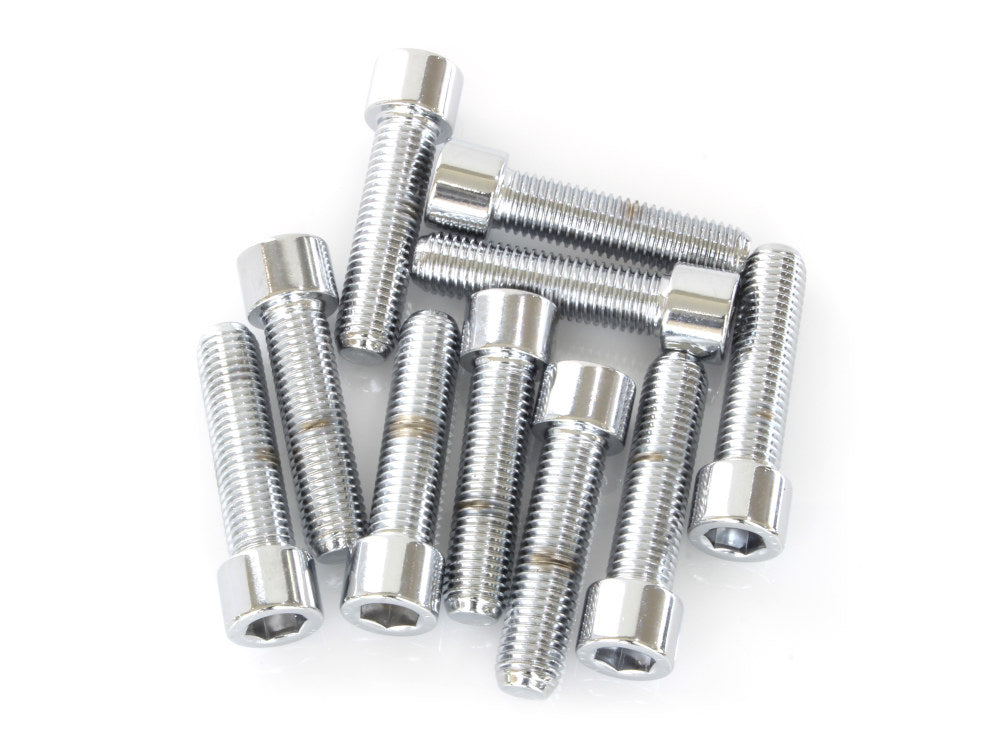 5/16-24 x 1-1/4in. UNF Polished Socket Head Allen Bolts - Chrome. Pack 10.