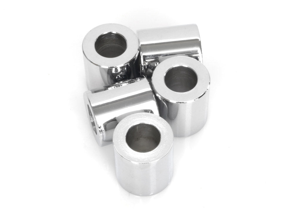 1/2in. ID x 1in. Wide Steel Spacers - Chrome. Pack 5.