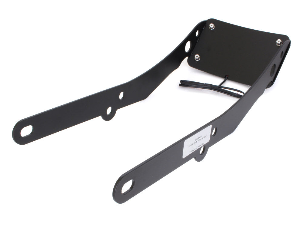 Tail Tidy Fender Eliminator Kit - Black with Number Plate Light Only. Fits Softail Slim 2012-2017.