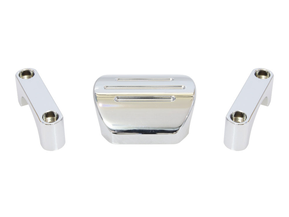 Speedo Bracket - Chrome. Fits 1-1/4in. Diameter T-Bars using Dakota MCL, MCV or MLX Series Gauges.