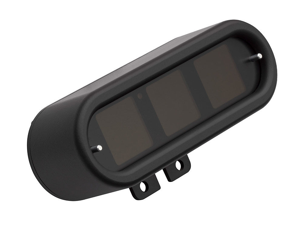 Handlebar Mounted Oval Speedometer/Tachometer - Black. Fits Softail 2011-2017, Dyna 2012-2017 & Sportster 2014-2021.