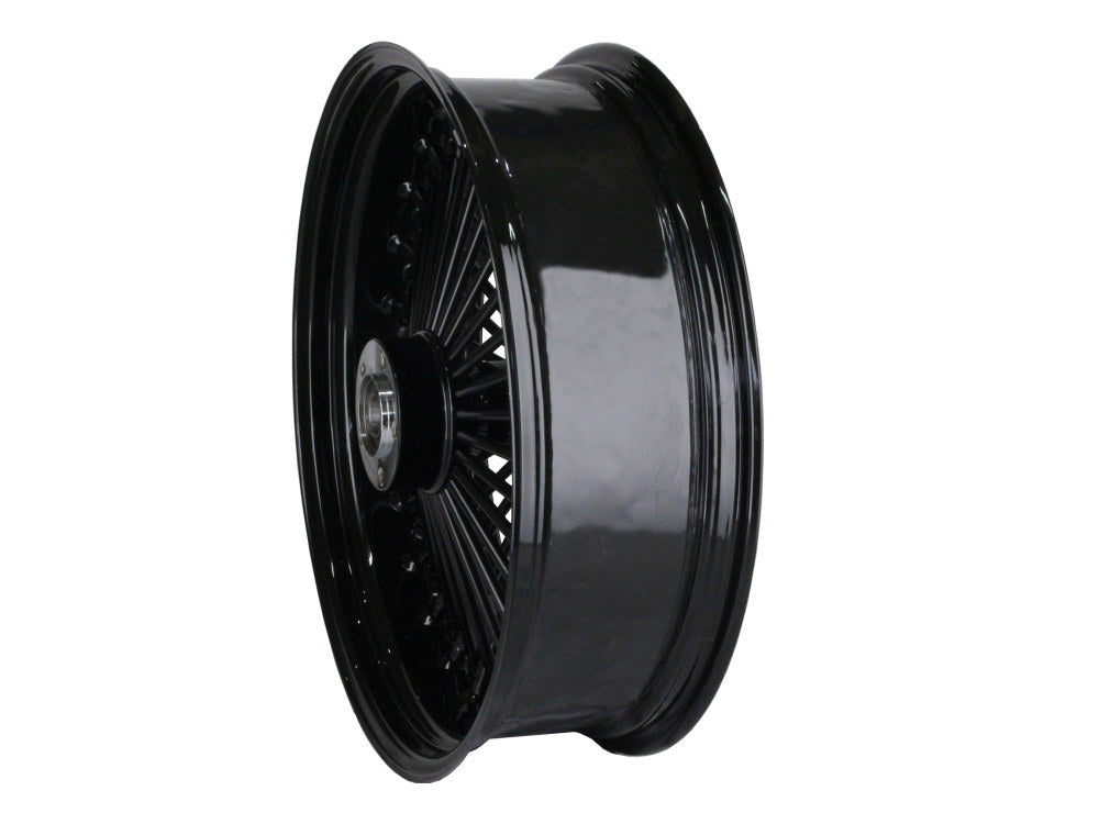 18in. x 5.5in. Mammoth Fat Spoke Rear Wheel - Gloss Black. Fits Dyna 2012-2017 & Sportster 2014-2021.
