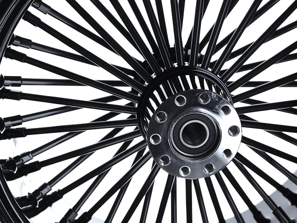 18in. x 8.5in. Mammoth Fat Spoke Rear Wheel - Gloss Black. Fits Breakout, Fat Boy & FXDR 2018up Models with ABS.