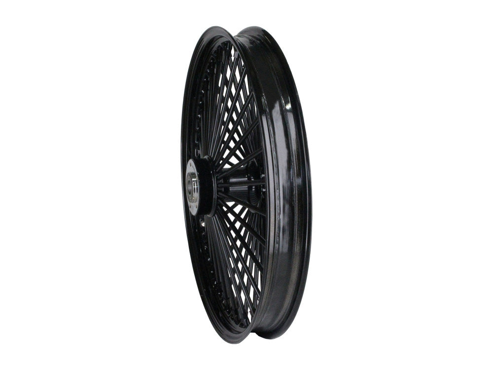 21in. x 2.15in. Mammoth Fat Spoke Front Wheel - Gloss Black. Fits Mid Glide Dyna 2012-2017 & FX Softail 2018up.
