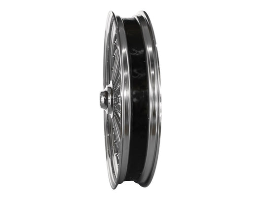 23in. x 3.5in. Mammoth Fat Spoke Front Wheel - Chrome. Fits FL Softail 2000-2006.