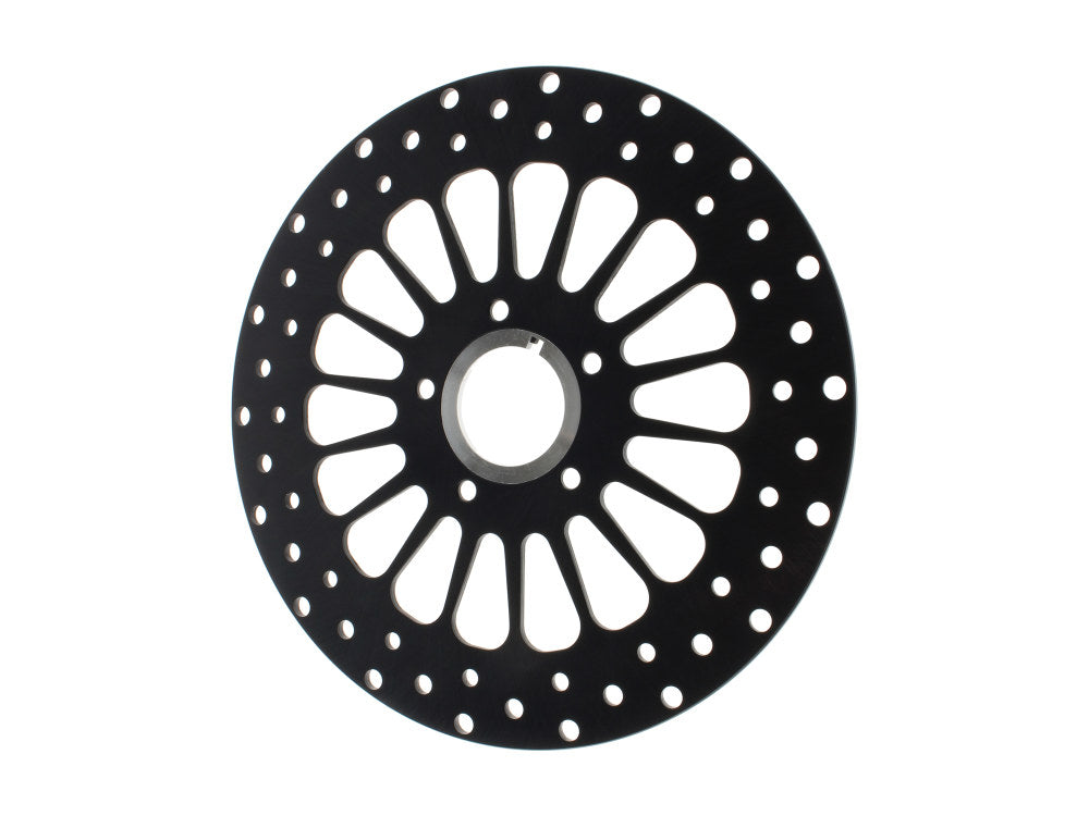 11.5in. Front Super Spoke SS2 Disc Rotor - Black. Fits Big Twin & Sportster 2000-2014