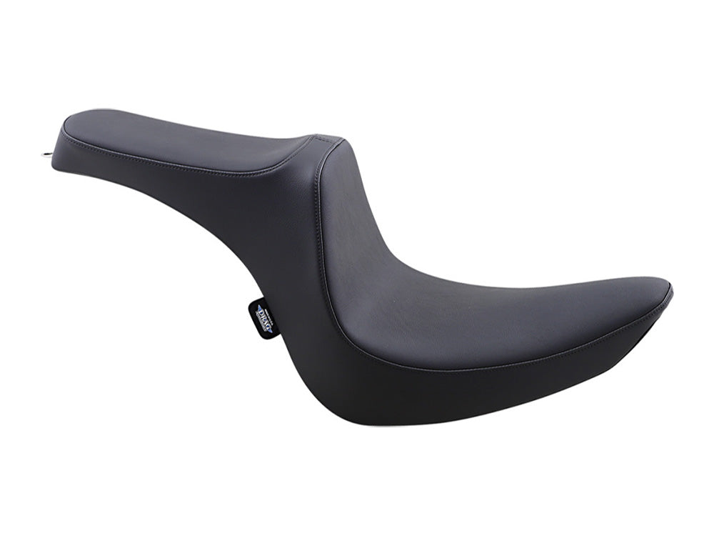 Predator 3 Dual Seat - Smooth Black. Fits Softail 2006-2017 with OEM 200 Rear Tyre