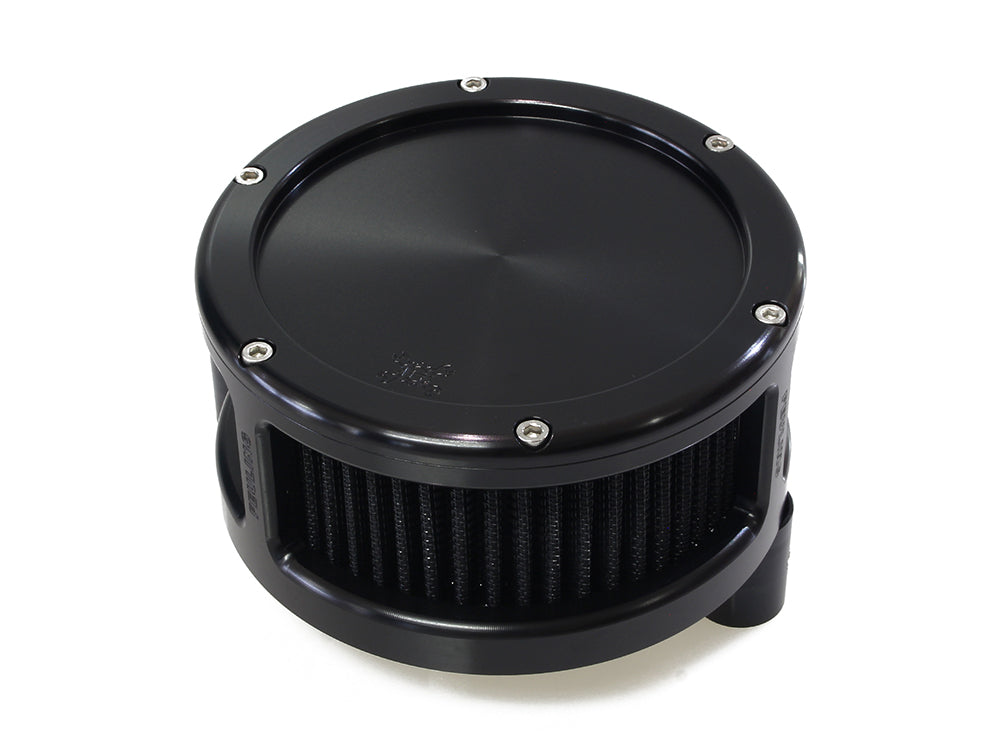BA Air Cleaner Kit - Black with Solid Cover. Fits Touring 2017-2024 & Softail 2018-2024