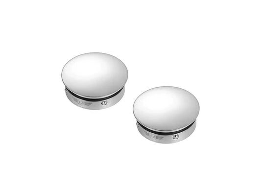 Swingarm Pivot Bolt Covers - Stainless Steel. Fits Touring 2011up