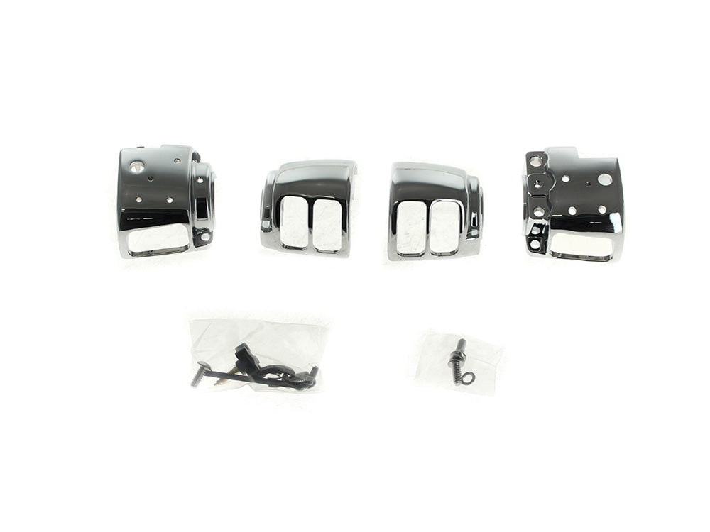 Handlebar Control Kit - Chrome. Fits Single Disc Softail 2011-2014 & Dyna 2012-2017