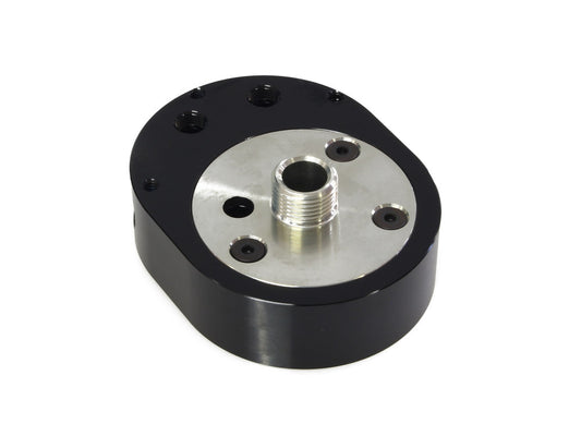 Oil Cooler Adaptor with By-pass. Fits most Twin Cam 1999-2017.