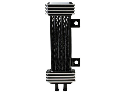 6-Row Vertical Deluxe Oil Cooler Kit. Fits Softail 2018up