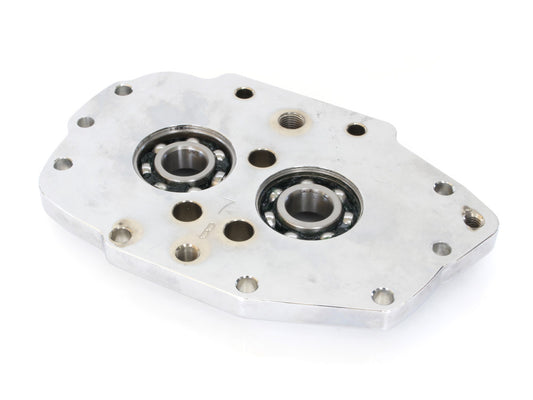 Transmission Trap Door with Exhaust Mounting Hole. Fits 5Spd Big Twin 1999-2006