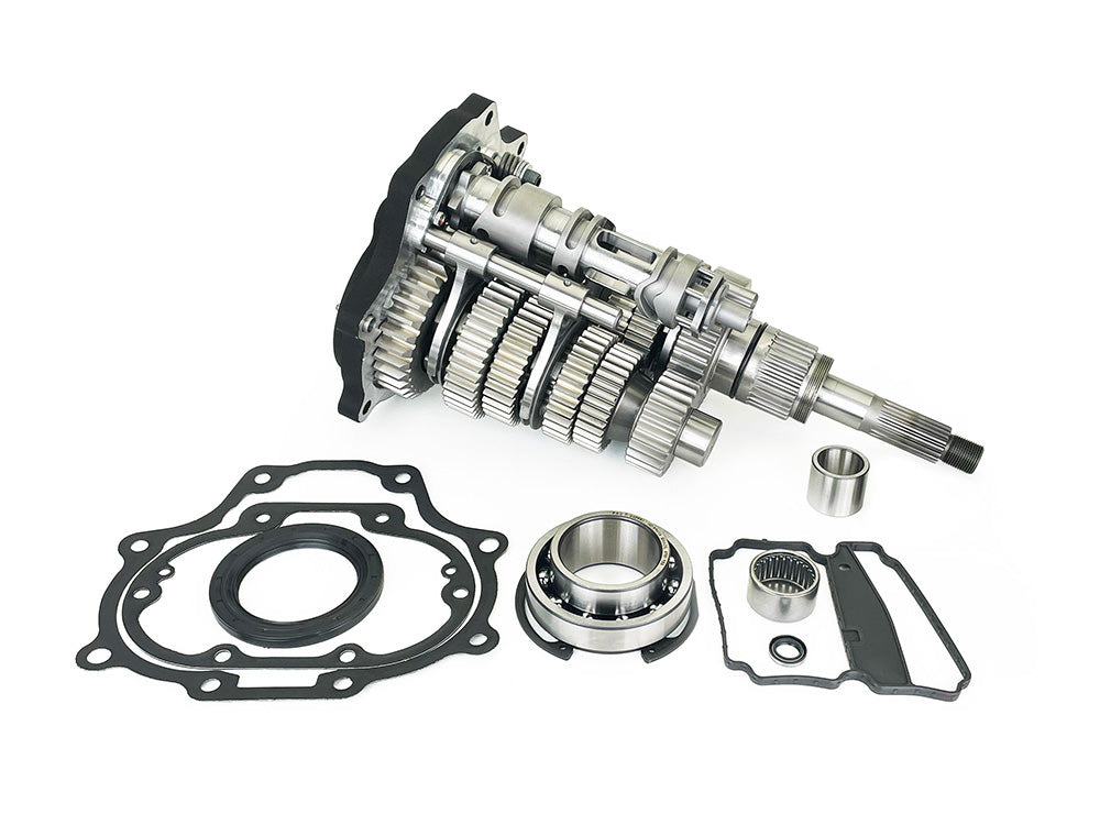 Fat 6Spd Super Gear Transmission Cassette - Black Trapdoor. Fits Softail 2018-2024 & Touring 2017-2023