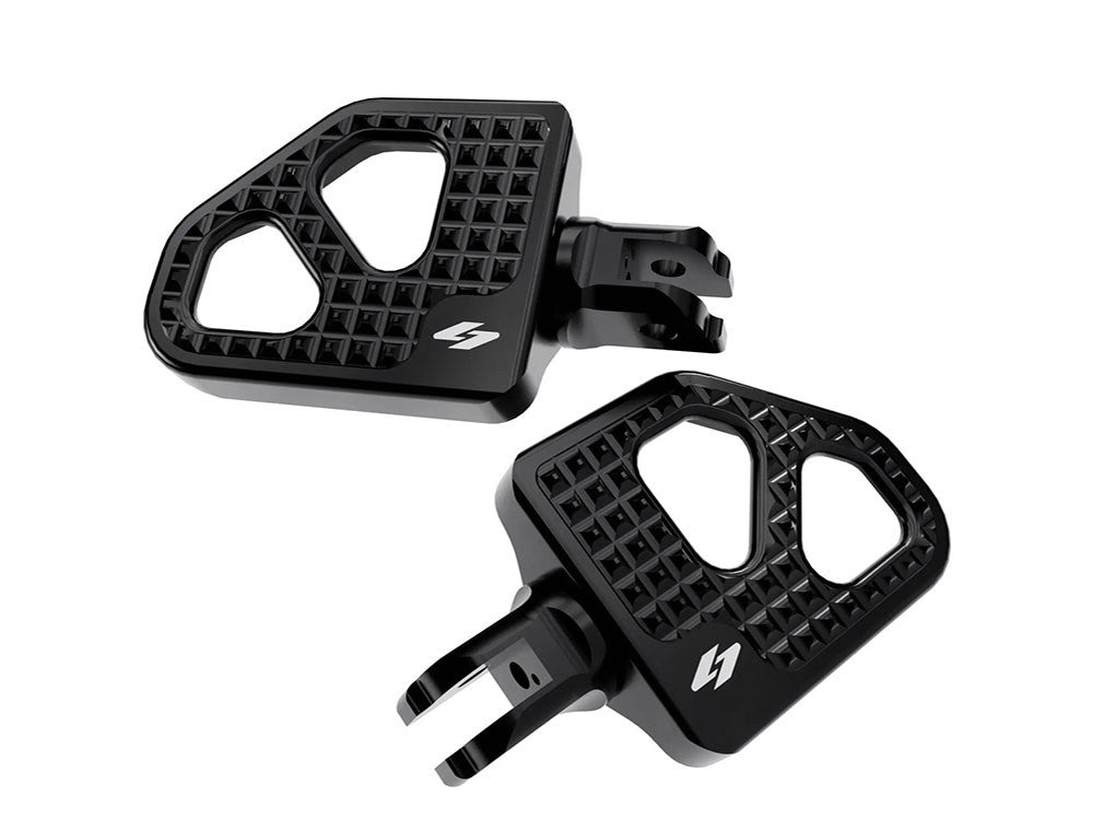 Max Lean Mini Floorboards - Black. Fits Softail 2018up Rear Passenger