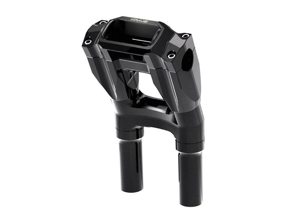 8in. Kickback x 1-1/8in. Clamp Core Isolated Riser Kit - Black. Fits Softail Street Bob, Low Rider ST, Standard & Breakout 2018-2024