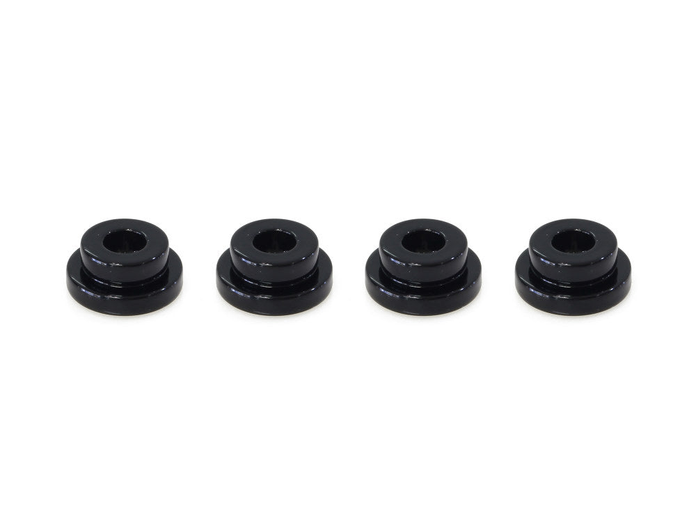 Solid Handlebar Mount Kit - Gloss Black. Fits Big Twin 1973-2017 & Sportster 1973-2003