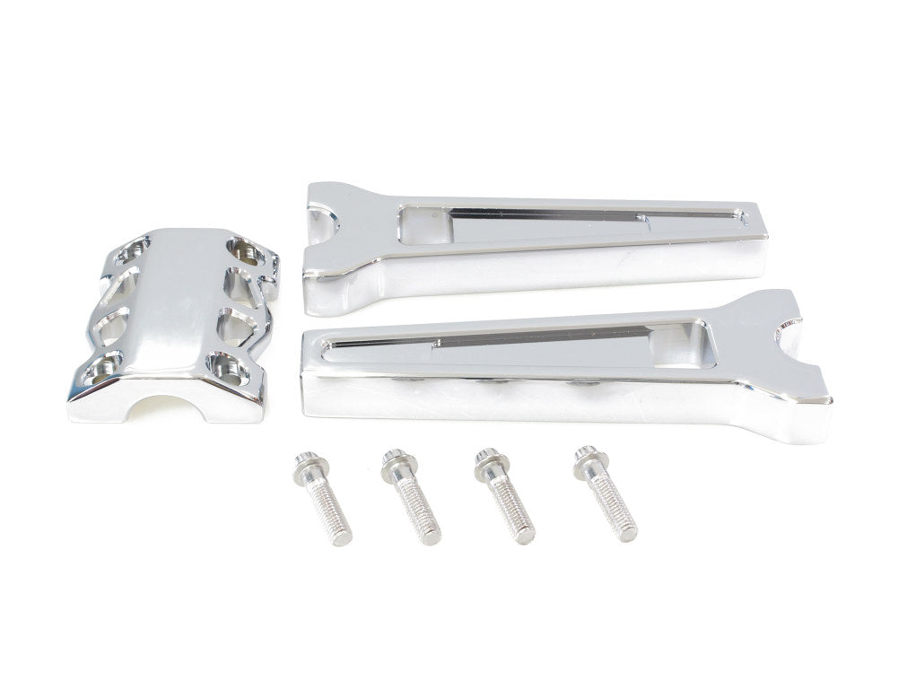 8in. Straight Performance Risers - Chrome. Fits 1-1/4in. Handlebar