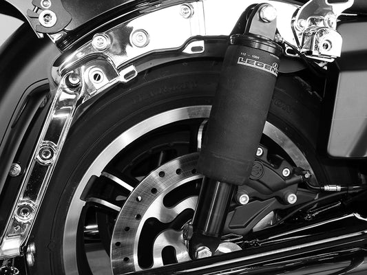 AIR-A Series, Adjustable Rear Air Shock Absorbers - Black. Fits Most Touring 1999-2024