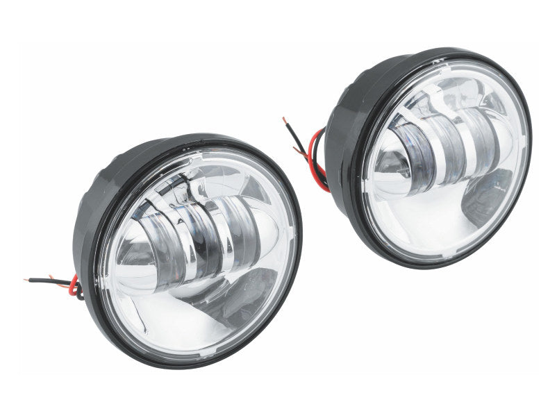 4-1/2in. LED Passing Lamp Inserts - Chrome.