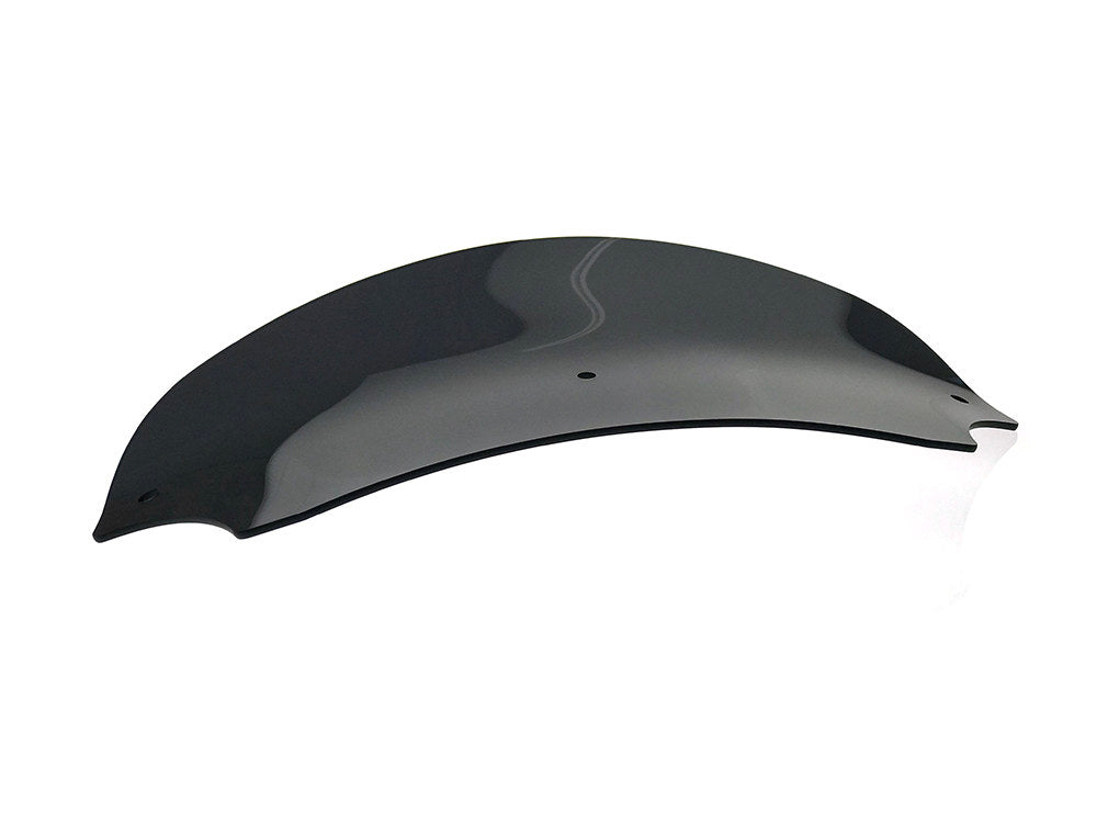 Standard Windshield for Memphis Shades Batwing Fairing. 5in. High, Dark Black.