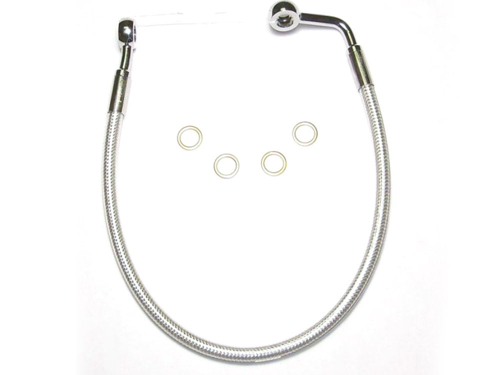 Rear Brake Line - Sterling Chromite. Fits Dyna 2008-2011